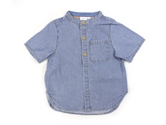 Name It light blue denim white striped shirt